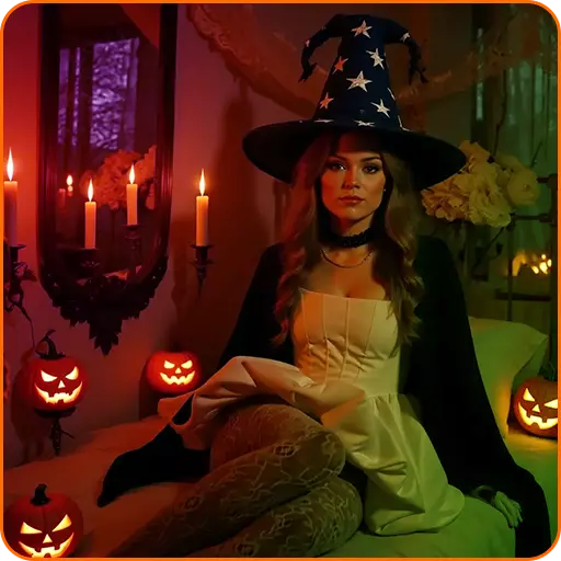 Witch Halloween Portrait