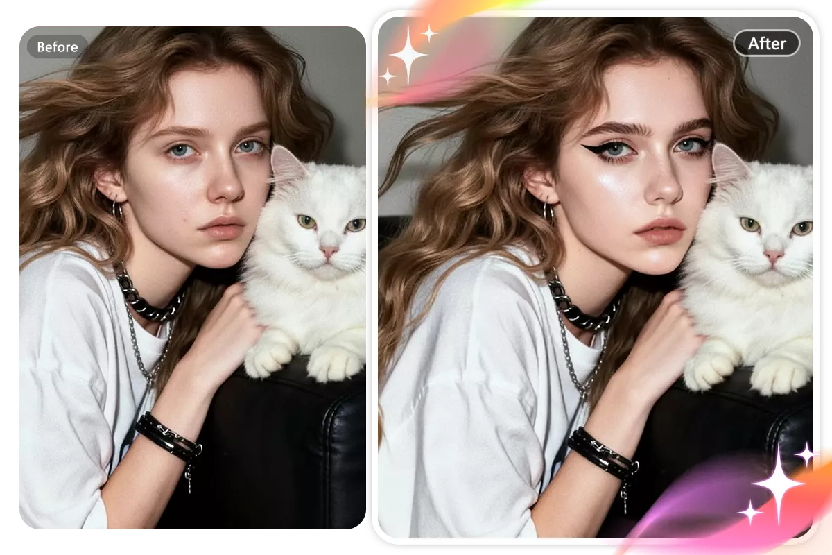 Natural, Seamless AI Makeup Filter, Not Just a Fake Beauty Filter