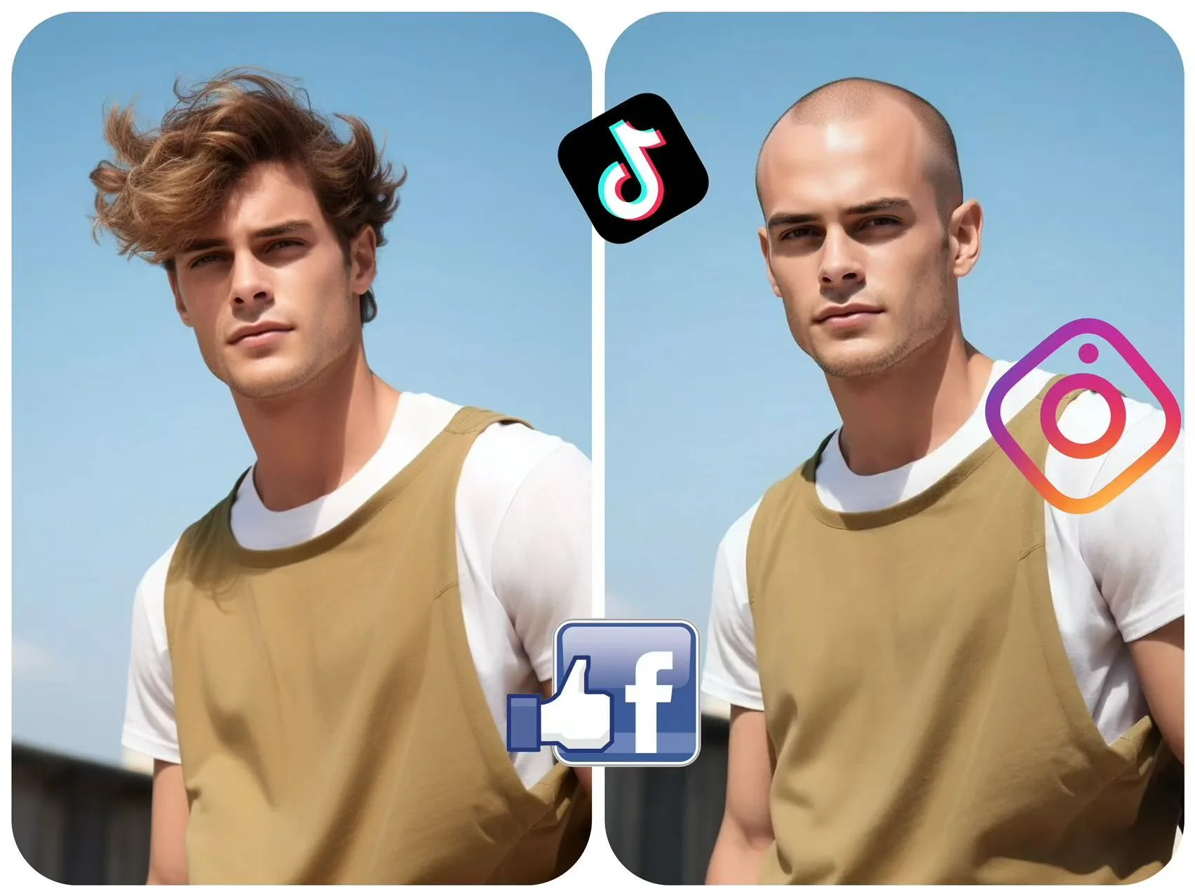 Share Your Bald Look with Viral Bald Filter Trend