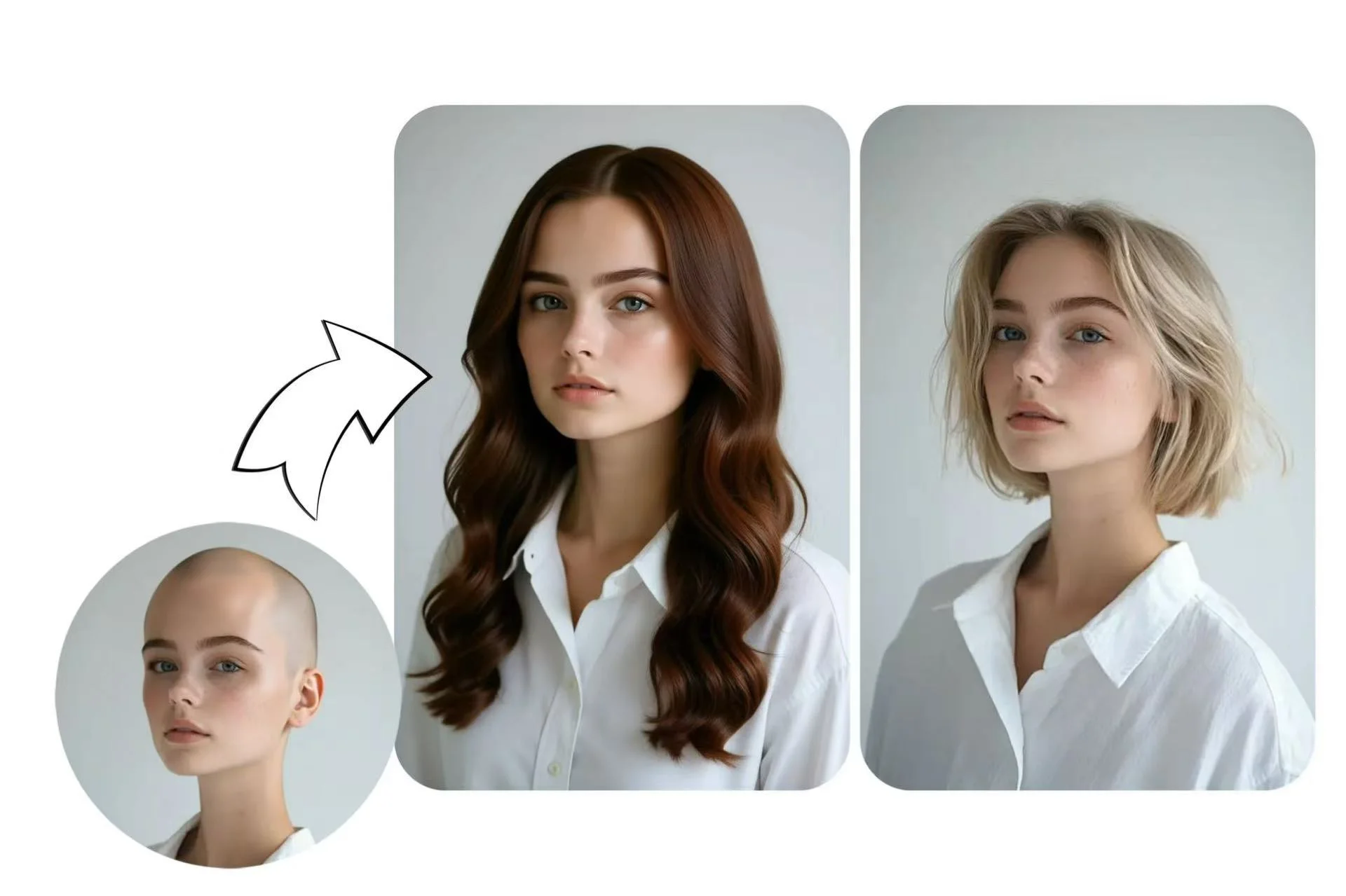 More Than Bald - Explore New Hairstyles with AI