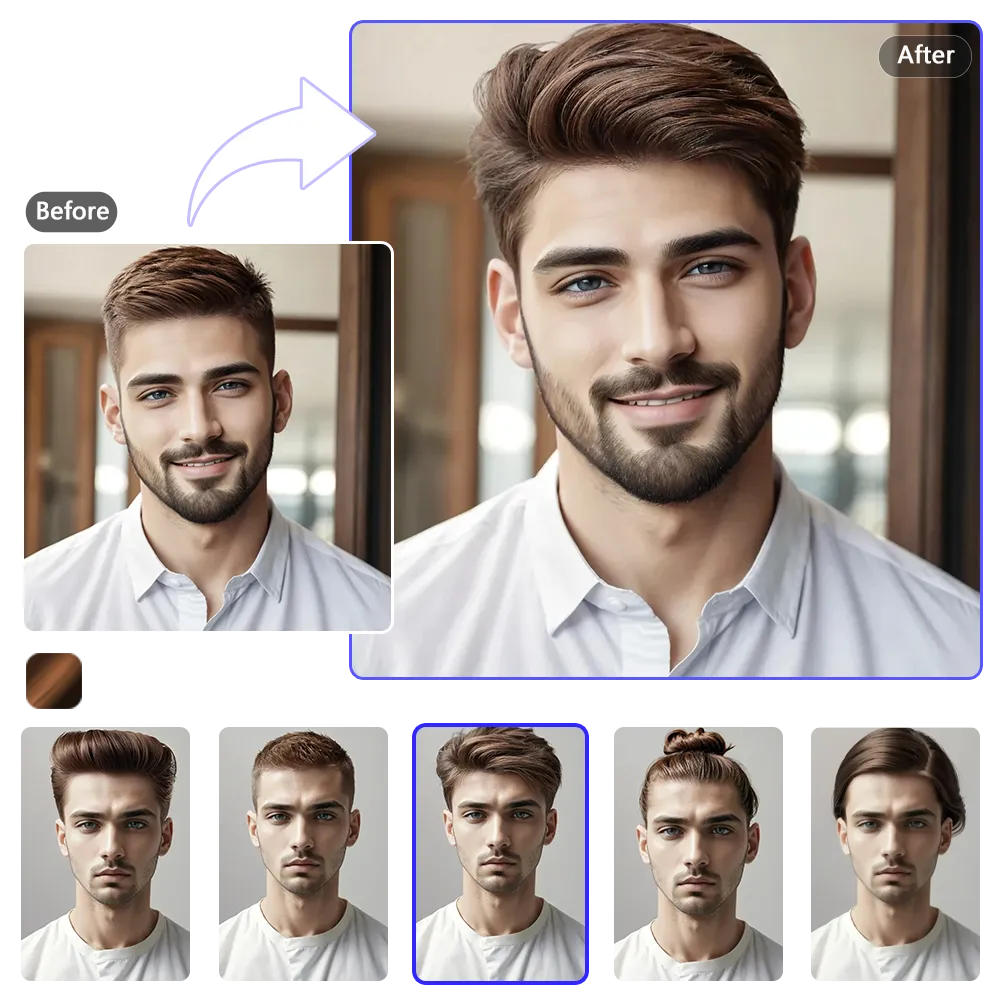 Four common male hairstyles