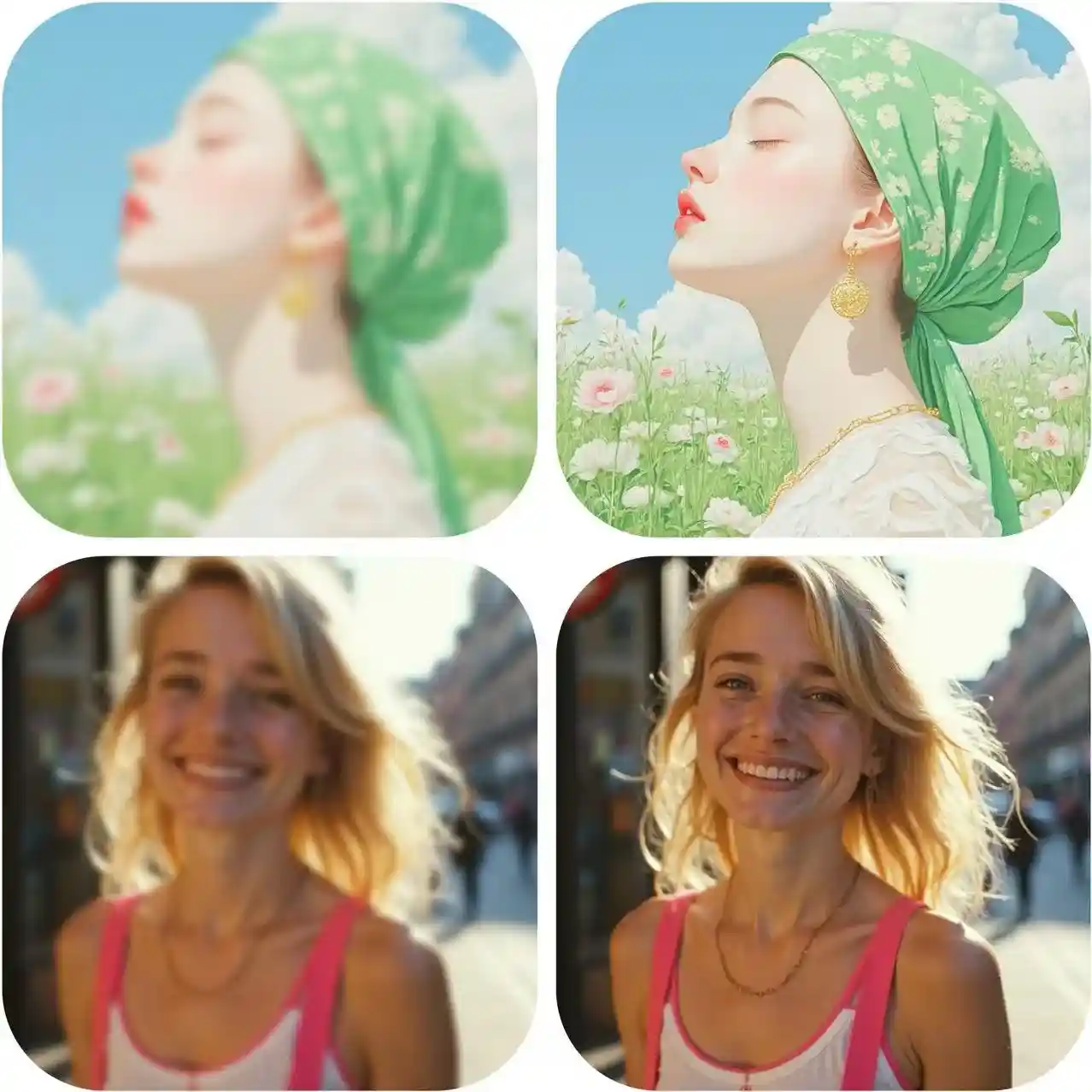 upscale realistic and anime style image