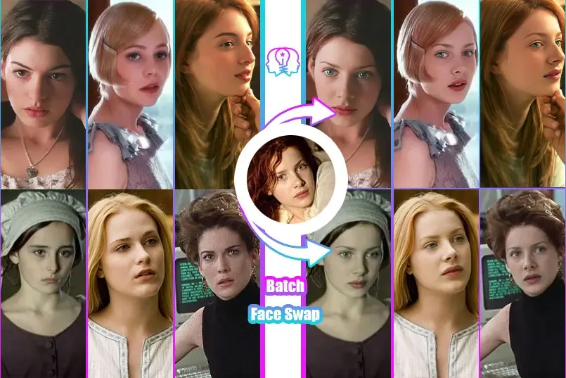 Échange de visages en lot
