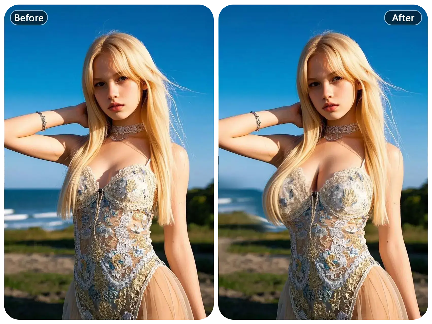 AI breast enlarger