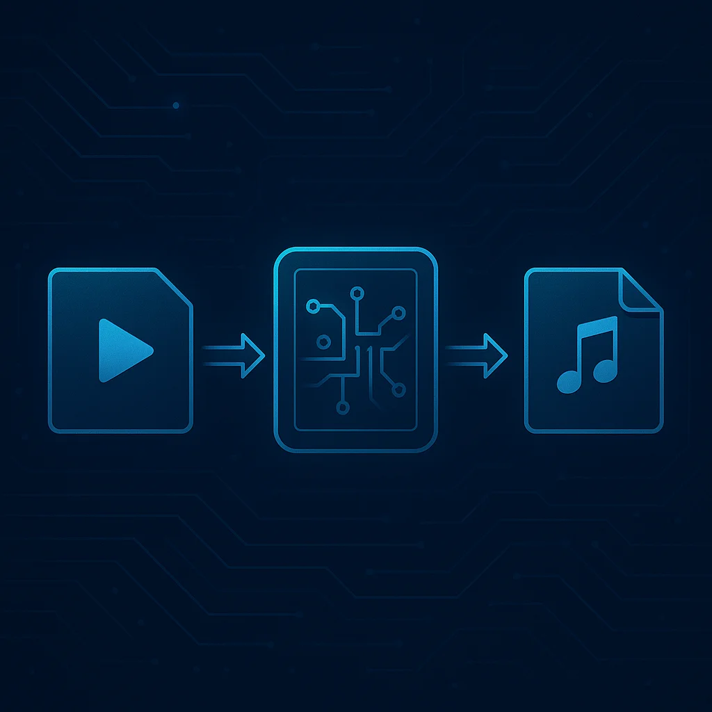 Convert any video type to MP3 or WAV