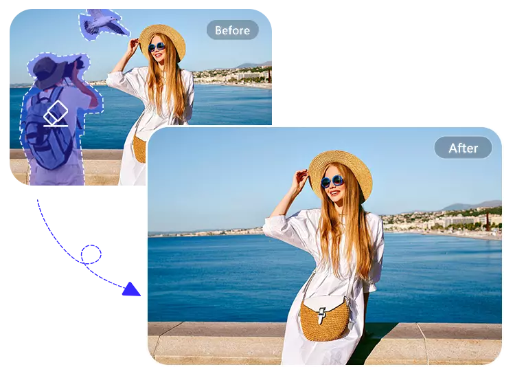 Magic Eraser for Clean Travel Photos — Free AI Objects Remover