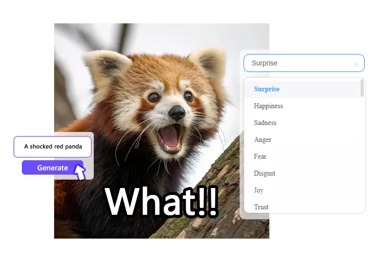 Emotion Control for Meme Creation