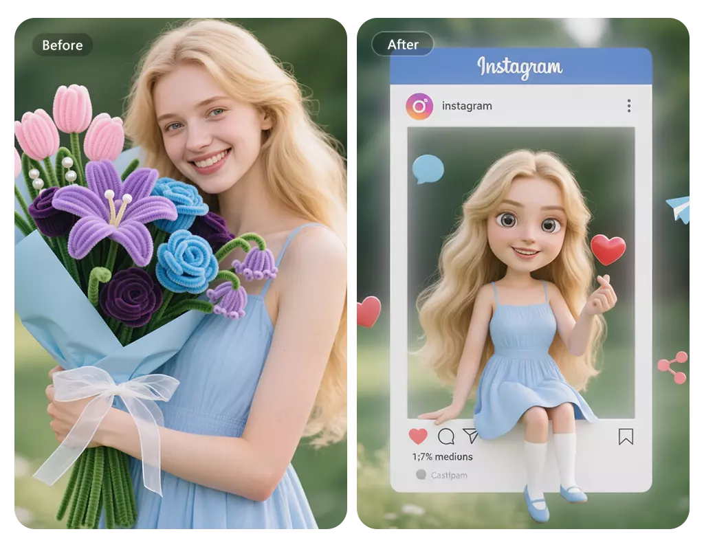 Cartoon to Frame Prompts