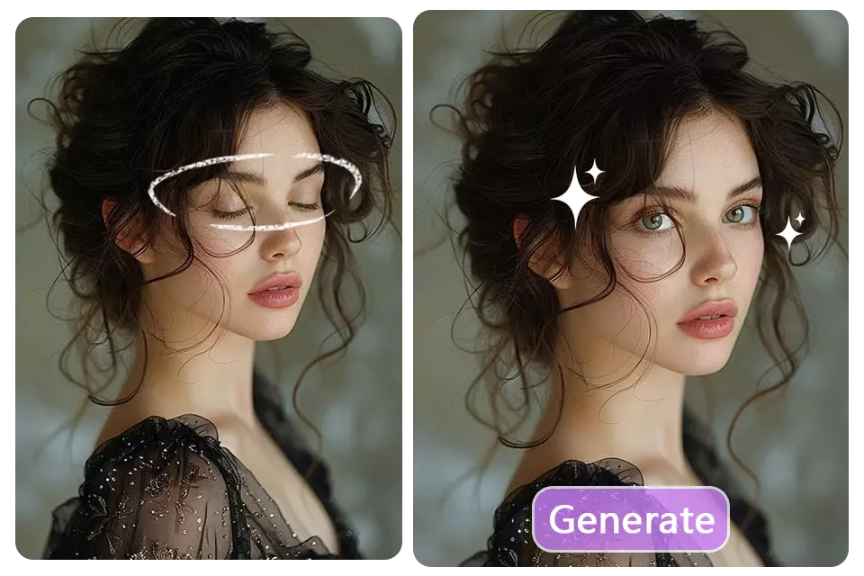 AI Open Eyes In Photo Online Free