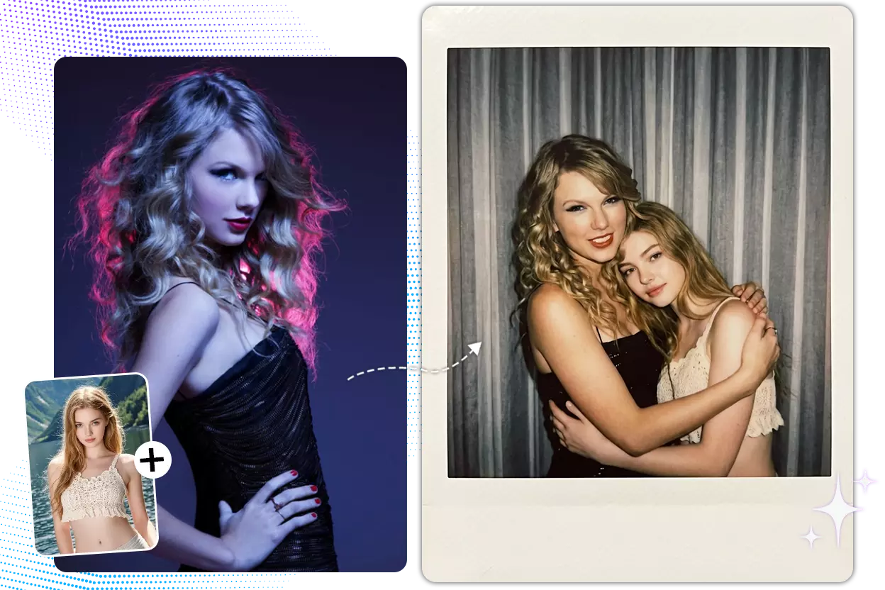 Generated Polaroid-style Photo with Realistic Film Texture