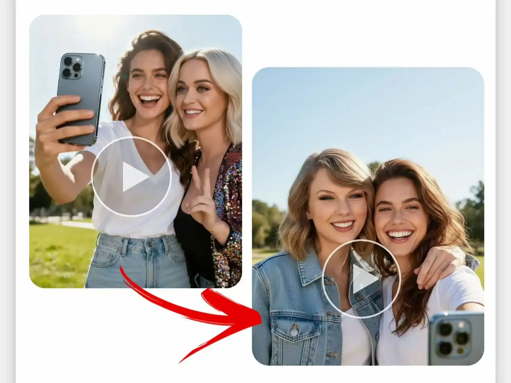 Turn Your AI Celebrity Selfies into Viral Transition Videos