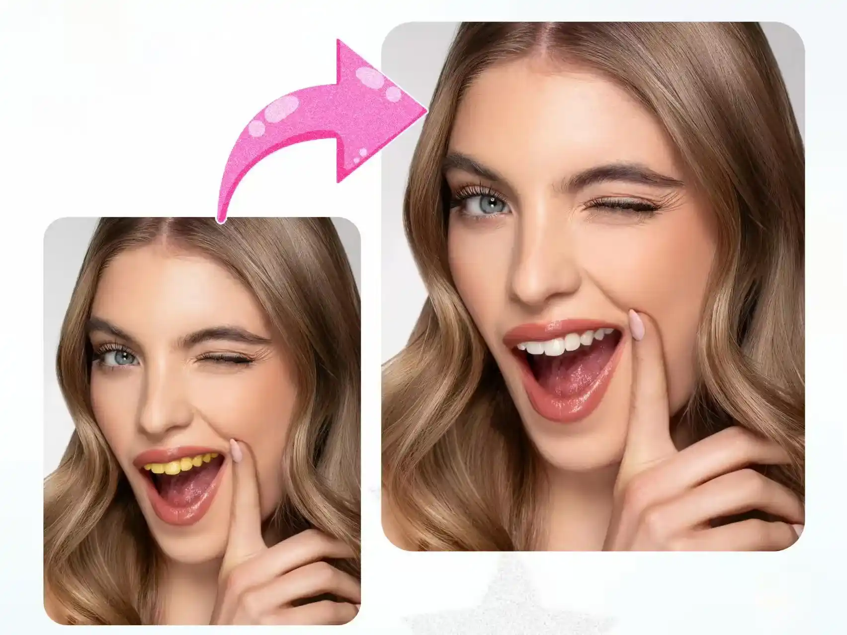 Make Teeth Whiter in Photos with One Click