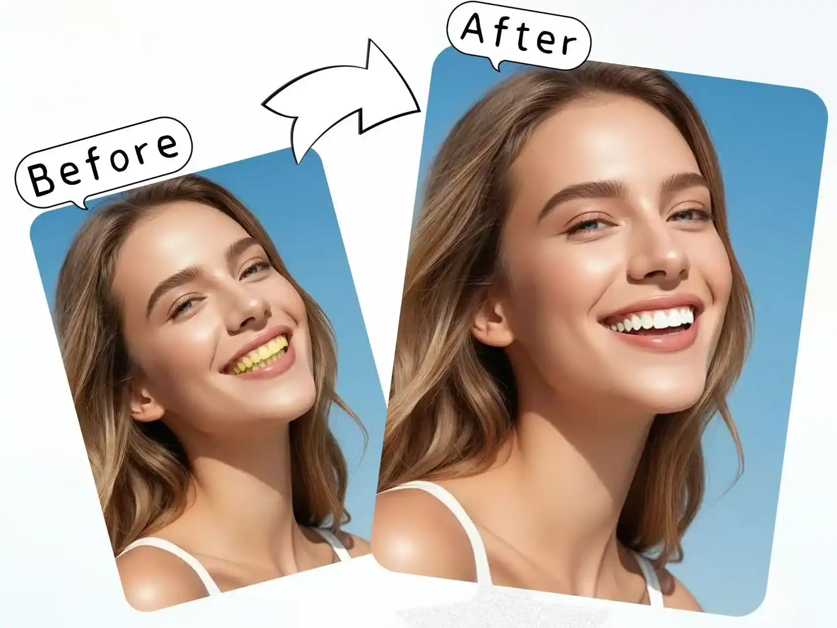 Whiten Teeth in Photos While Preserving Your Natural Face