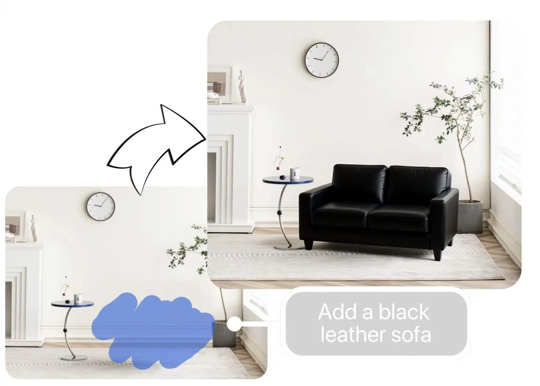 AI Inpaint Blank Areas with New Content Seamlessly