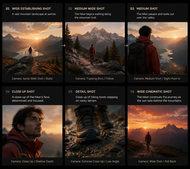 Multi-Shot Storyboarding
