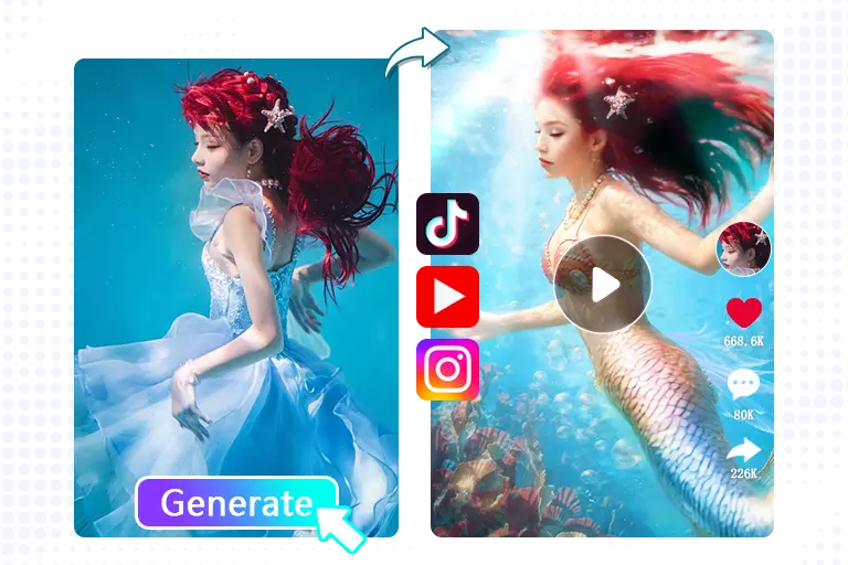 Dive into TikTok Mermaid Filter Trend with AI